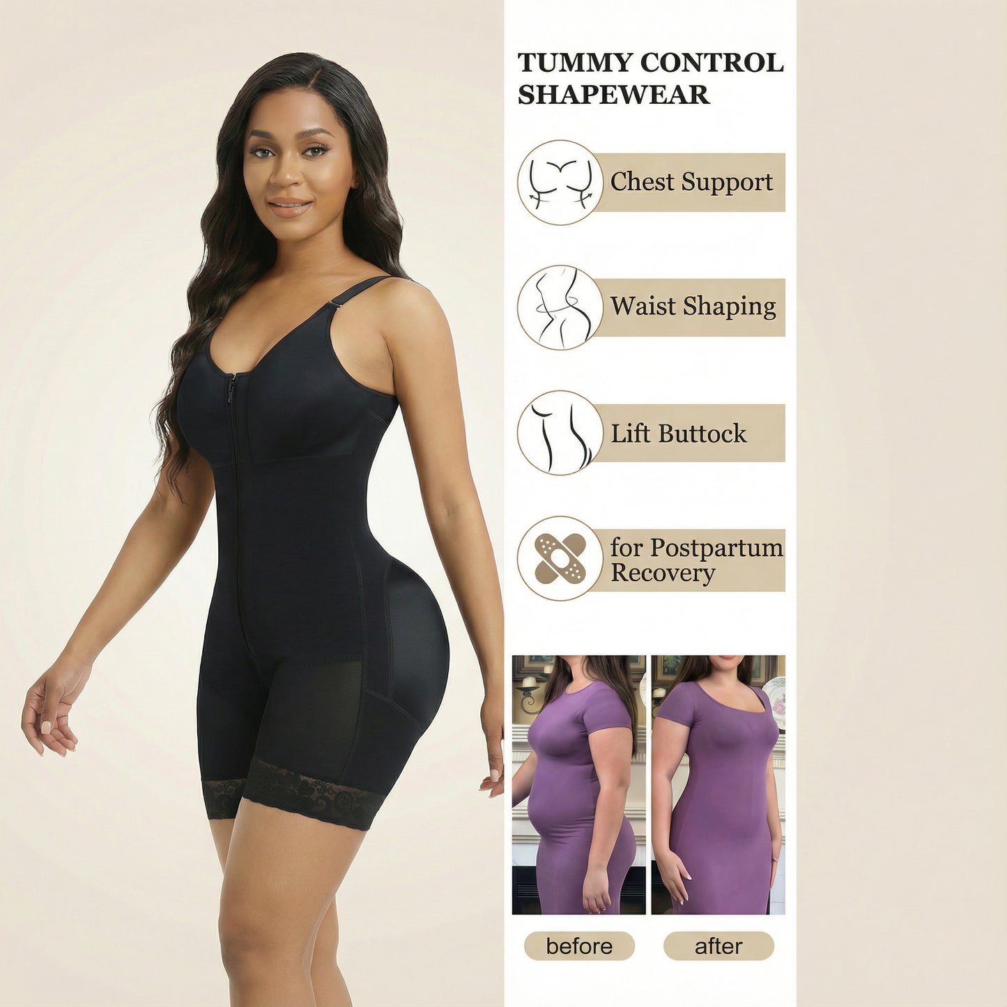 FormVera SculptZip Bodysuit