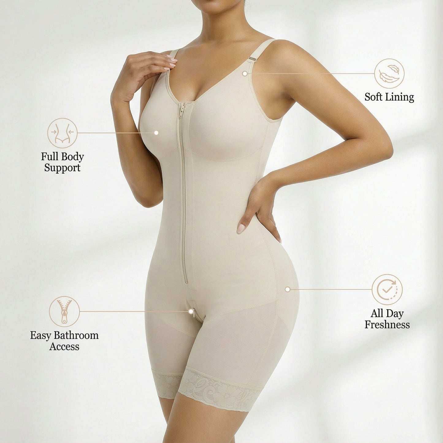 FormVera SculptZip Bodysuit