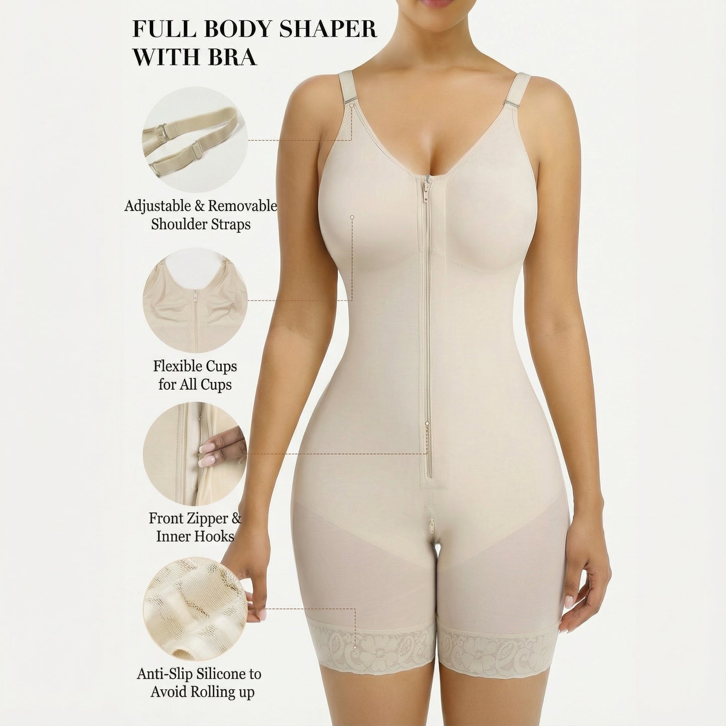 FormVera SculptZip Bodysuit